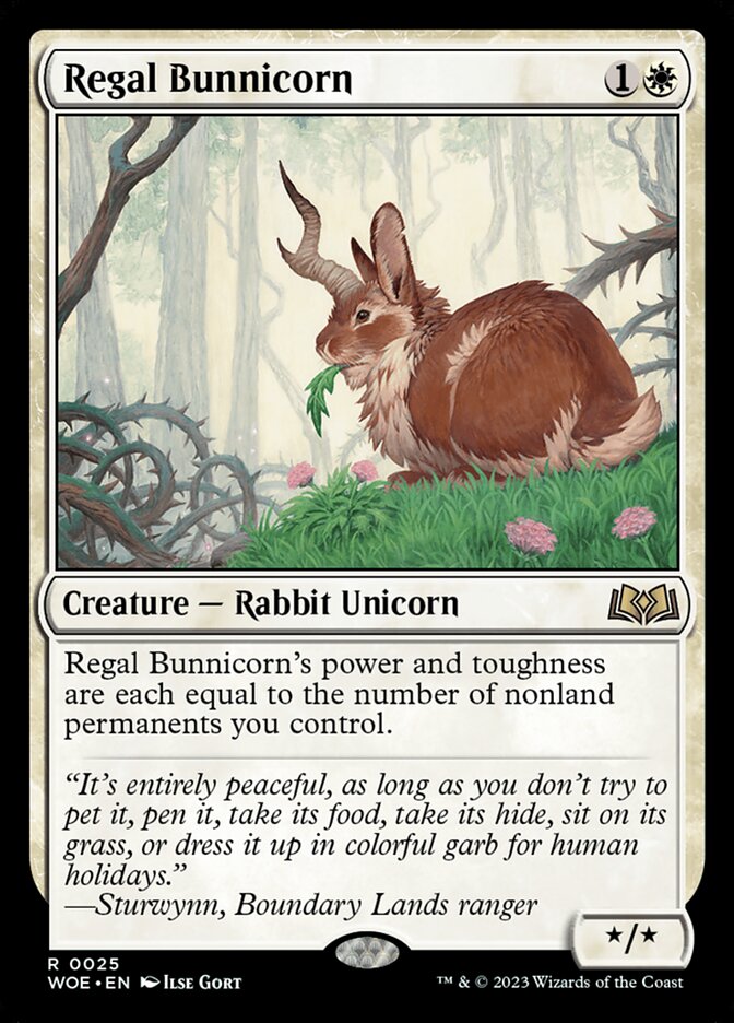 Regal Bunnicorn — Wilds of Eldraine #25