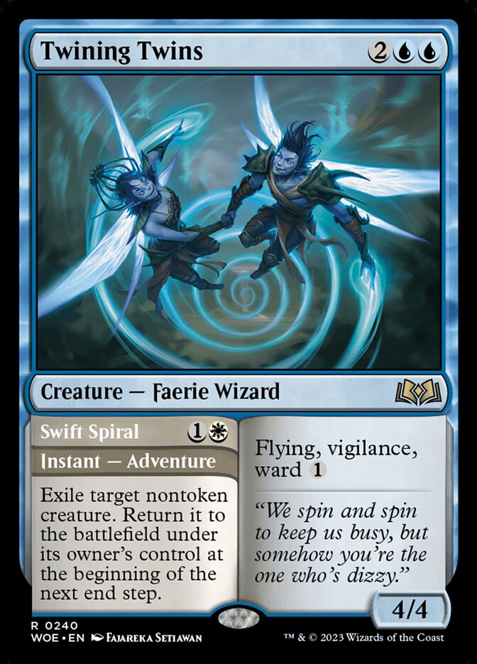 Twining Twins // Swift Spiral — Wilds of Eldraine #240