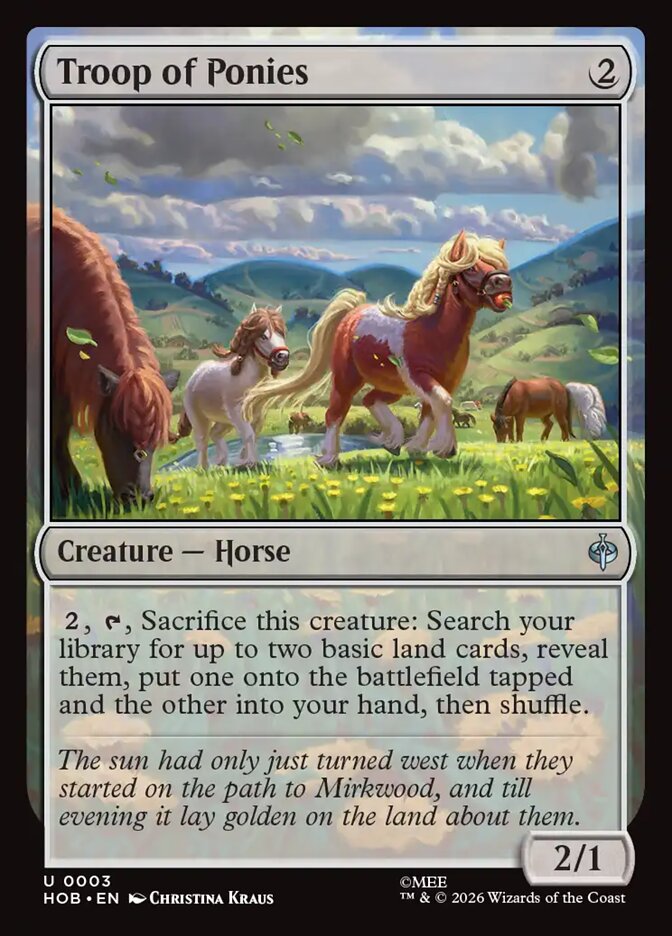 Troop of Ponies — The Hobbit #3