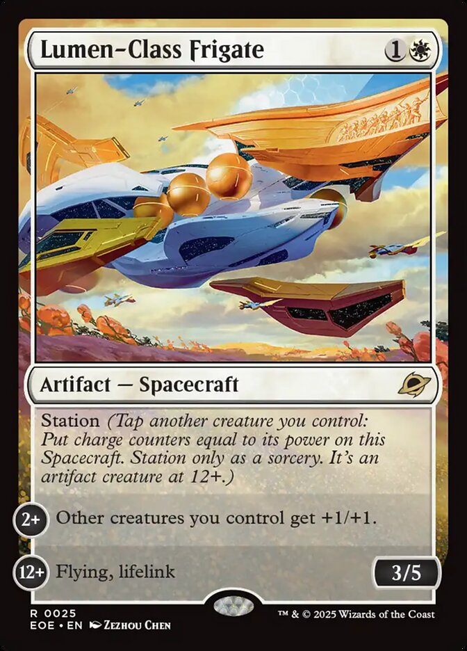 Lumen-Class Frigate — Edge of Eternities #25 (Foil)
