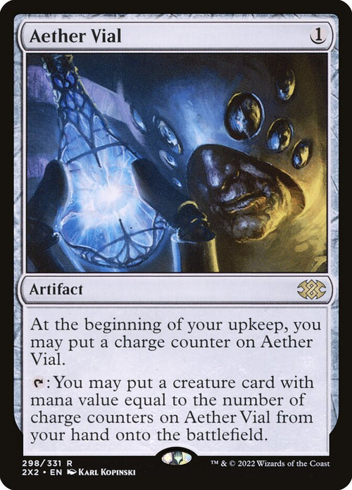 Aether Vial — Double Masters 2022 #298 (Foil)