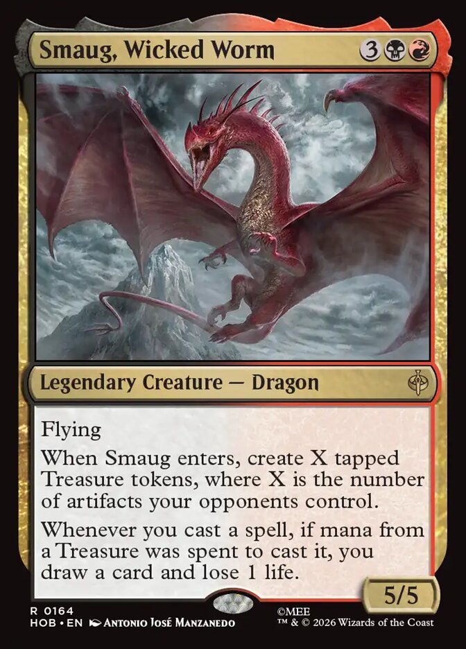 Smaug, Wicked Worm — The Hobbit #164 (Foil)