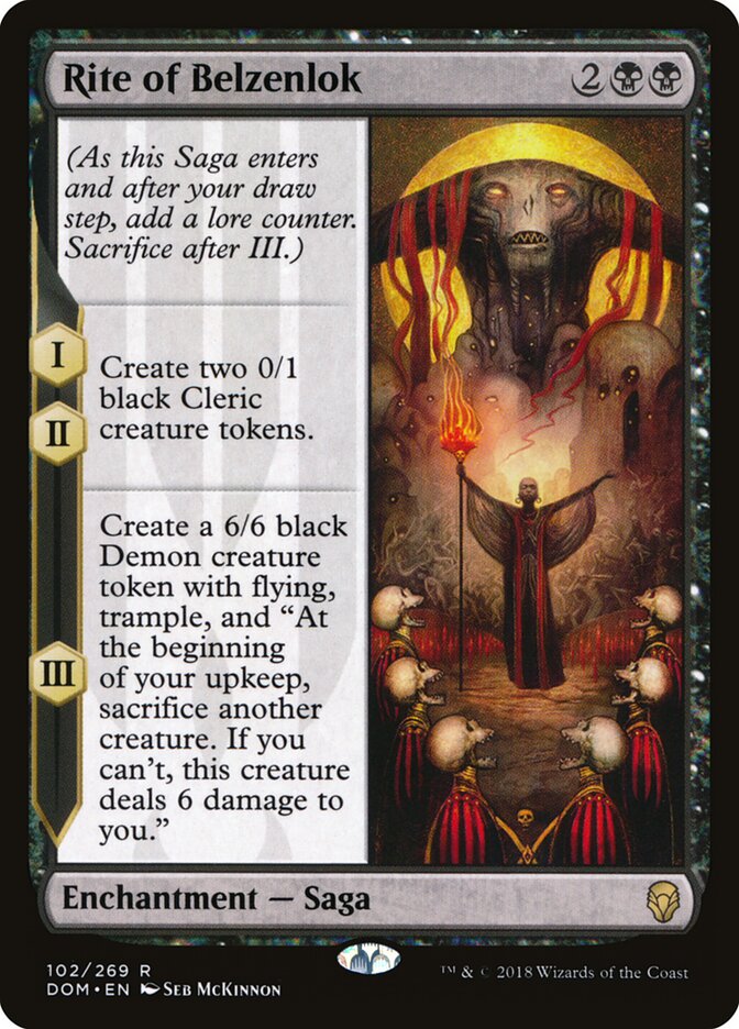 Rite of Belzenlok — Dominaria #102