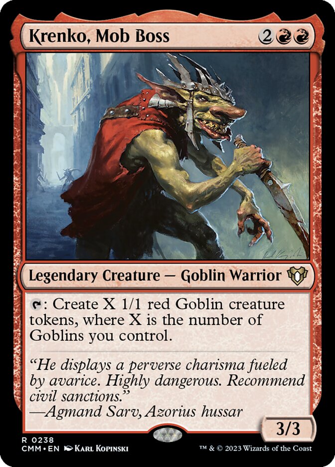 Krenko, Mob Boss — Commander Masters #238 (Foil)