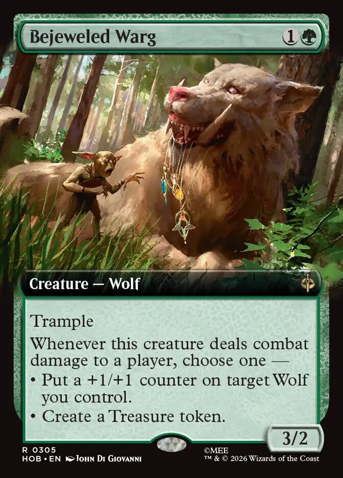 Bejeweled Warg — The Hobbit #305 (Foil)