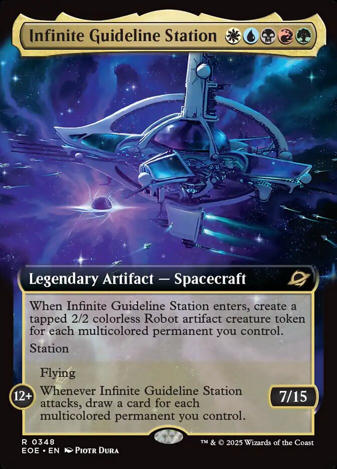 Infinite Guideline Station — Edge of Eternities #348 (Foil)