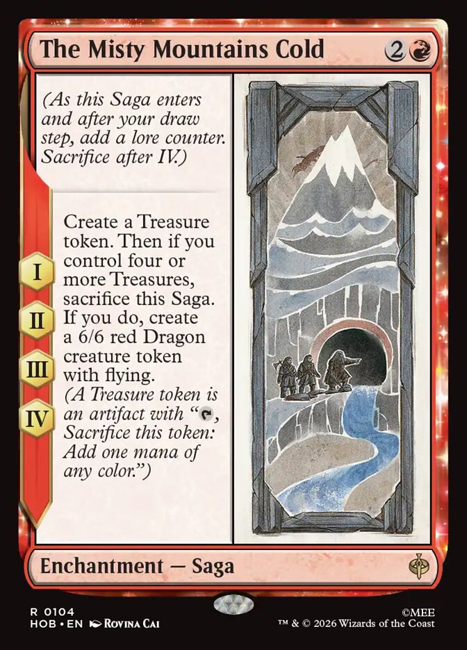 The Misty Mountains Cold — The Hobbit #104 (Foil)