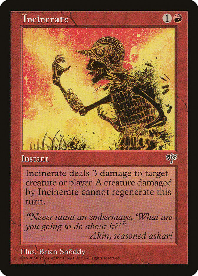 Incinerate — Mirage #184