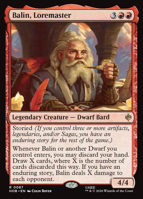 Balin, Loremaster — The Hobbit #87