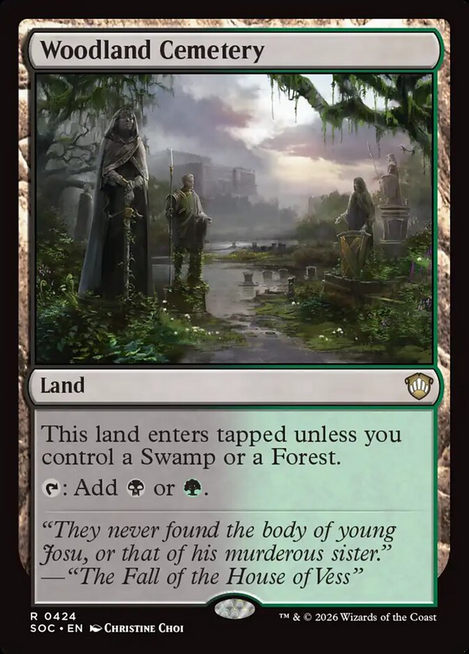 Woodland Cemetery — Secrets of Strixhaven Commander #424