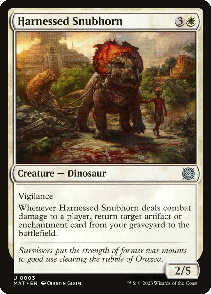 Harnessed Snubhorn — March of the Machine: The Aftermath #3