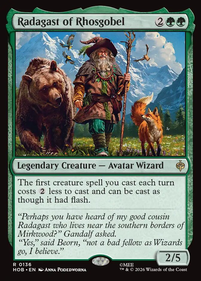 Radagast of Rhosgobel — The Hobbit #136 (Foil)
