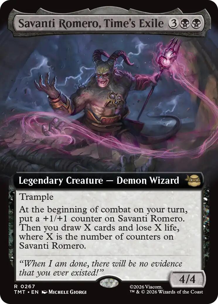 Savanti Romero, Time's Exile (Extended Art)