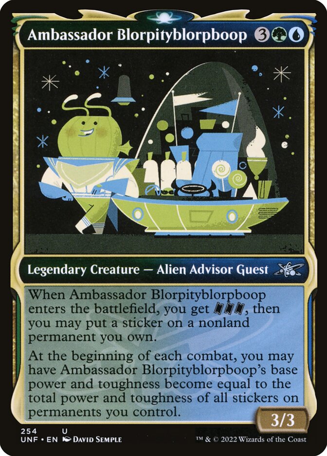 Ambassador Blorpityblorpboop — Unfinity #254 (Foil)