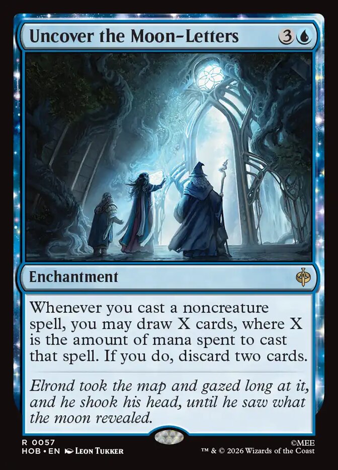 Uncover the Moon-Letters — The Hobbit #57 (Foil)