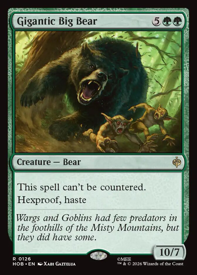 Gigantic Big Bear — The Hobbit #126