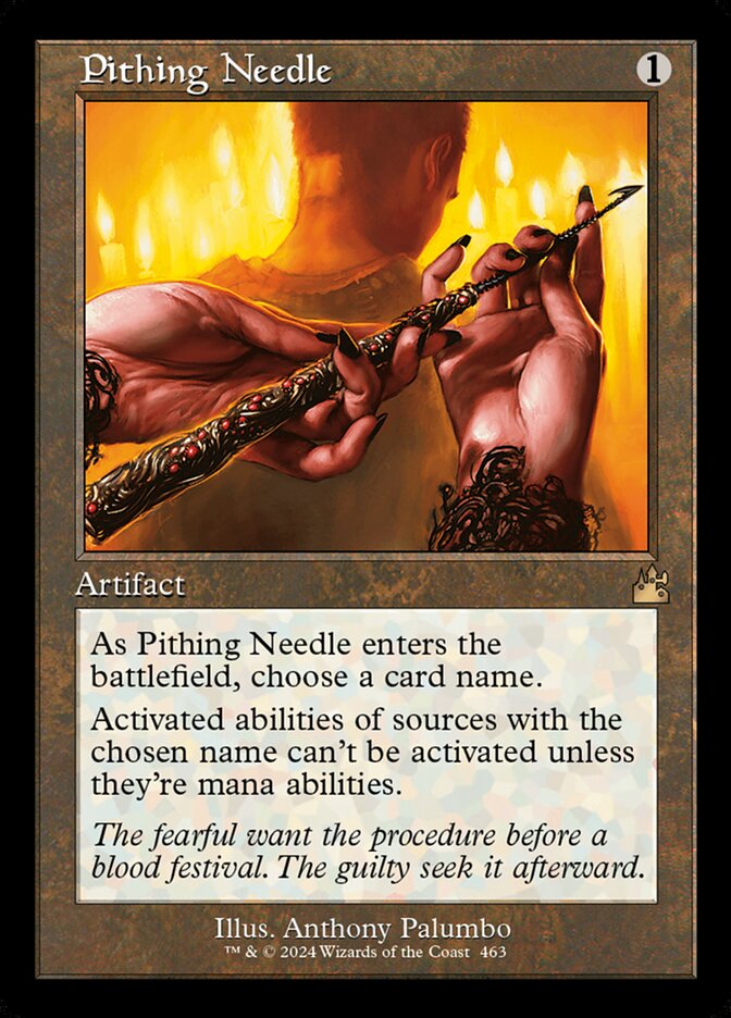 Pithing Needle — Ravnica Remastered #463