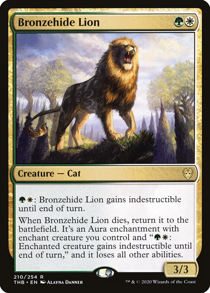 Bronzehide Lion — Theros Beyond Death #210