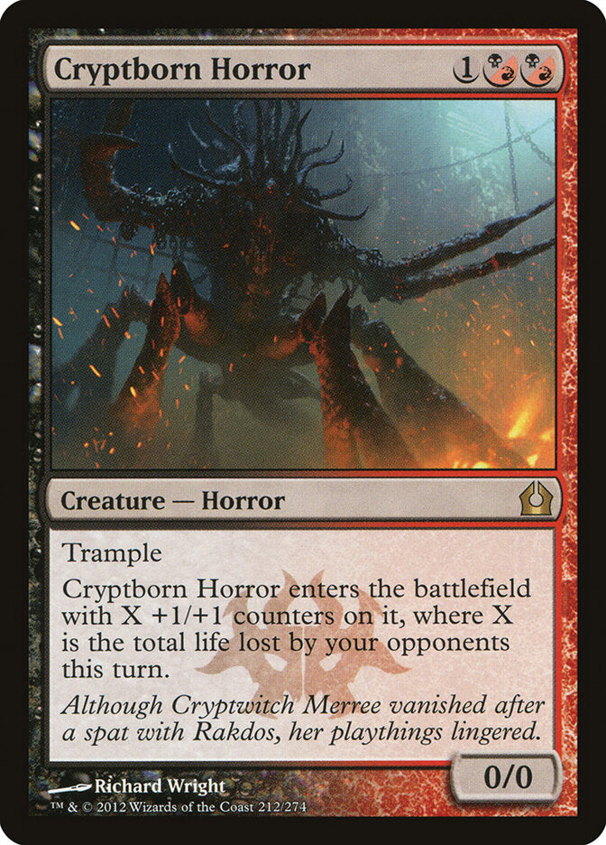 Cryptborn Horror — Return to Ravnica #212 (Foil)