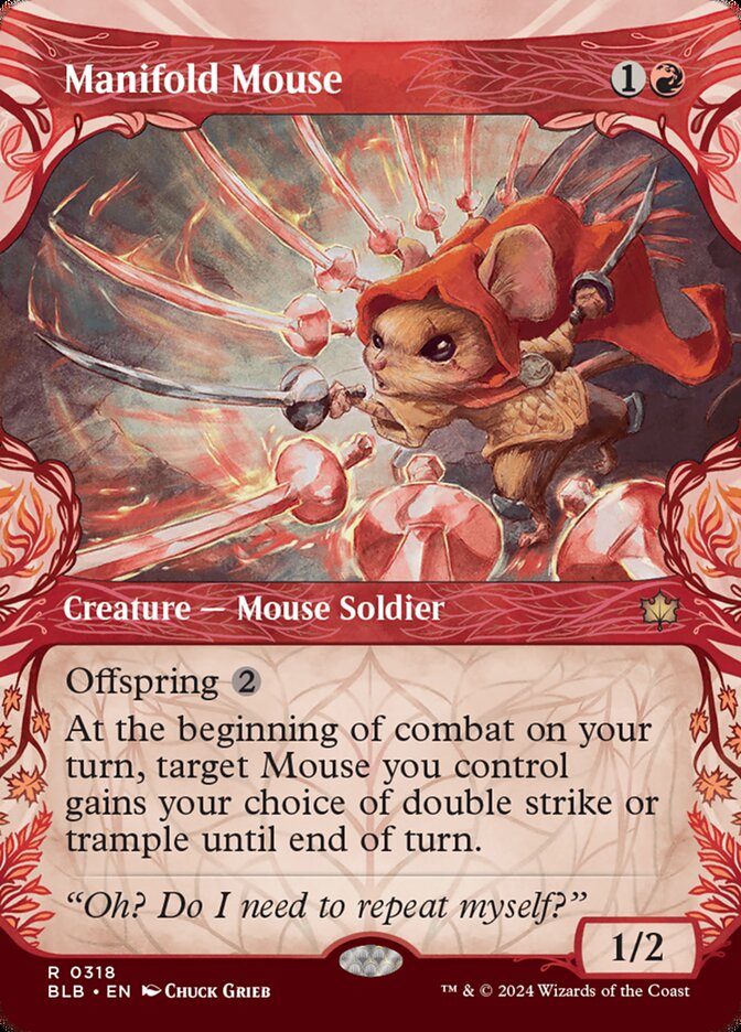 Manifold Mouse — Bloomburrow #318 (Foil)