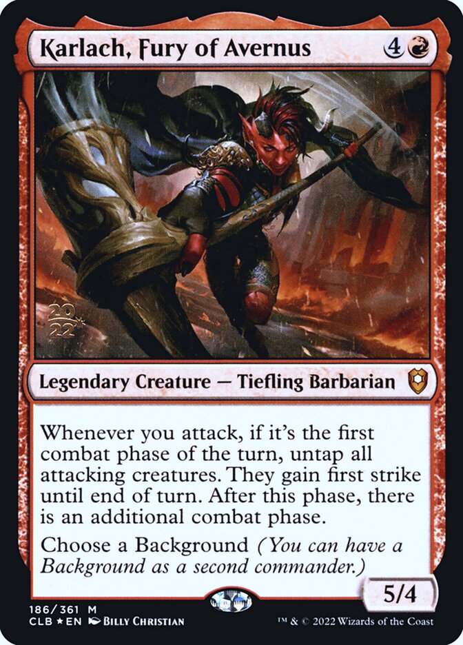 Karlach, Fury of Avernus — Battle for Baldur's Gate Promos #186s (Foil)