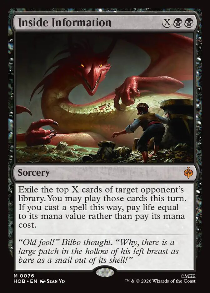 Inside Information — The Hobbit #76 (Foil)