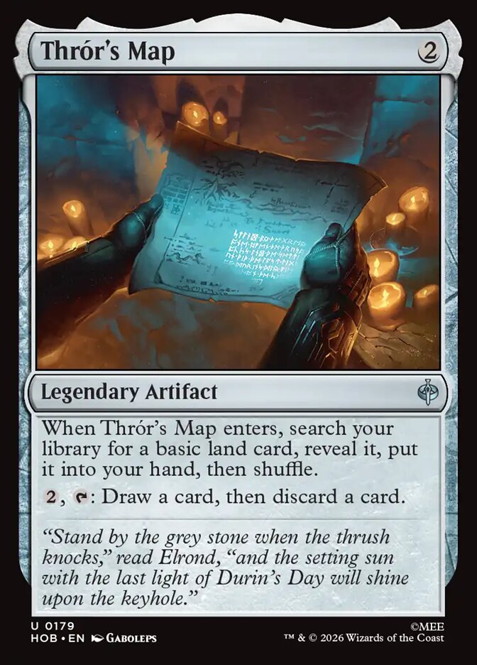 Thrór's Map — The Hobbit #179 (Foil)