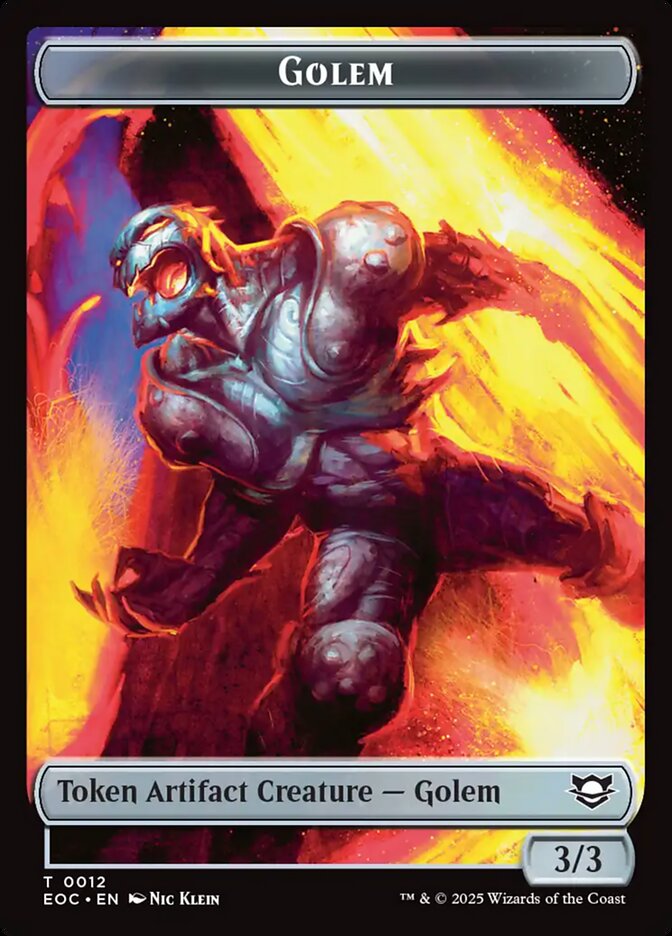 Golem — Edge of Eternities Commander Tokens #12