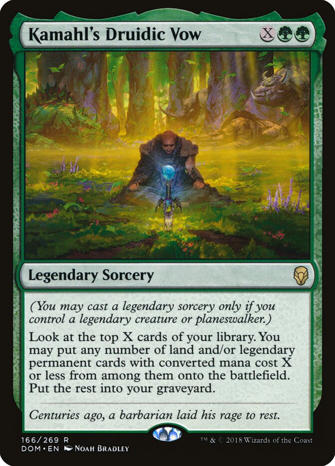 Kamahl's Druidic Vow — Dominaria #166