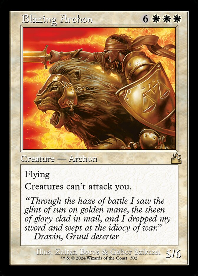 Blazing Archon — Ravnica Remastered #302 (Foil)