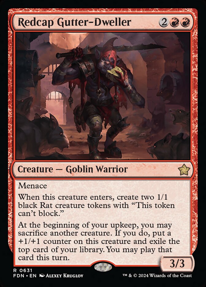 Redcap Gutter-Dweller — Foundations #631