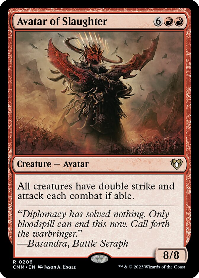 Avatar of Slaughter — Commander Masters #206