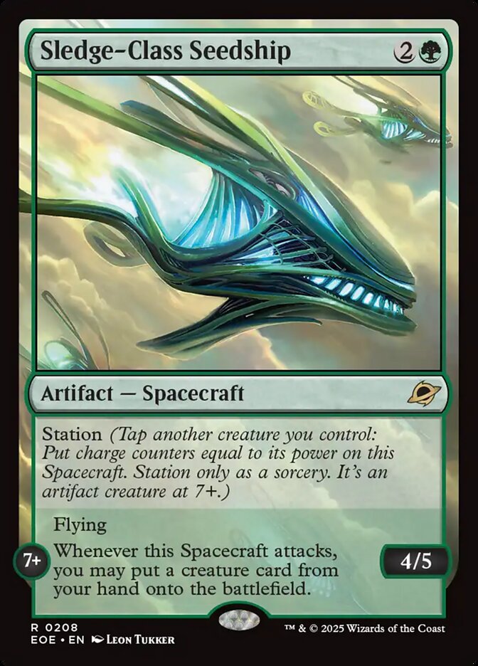 Sledge-Class Seedship — Edge of Eternities #208 (Foil)