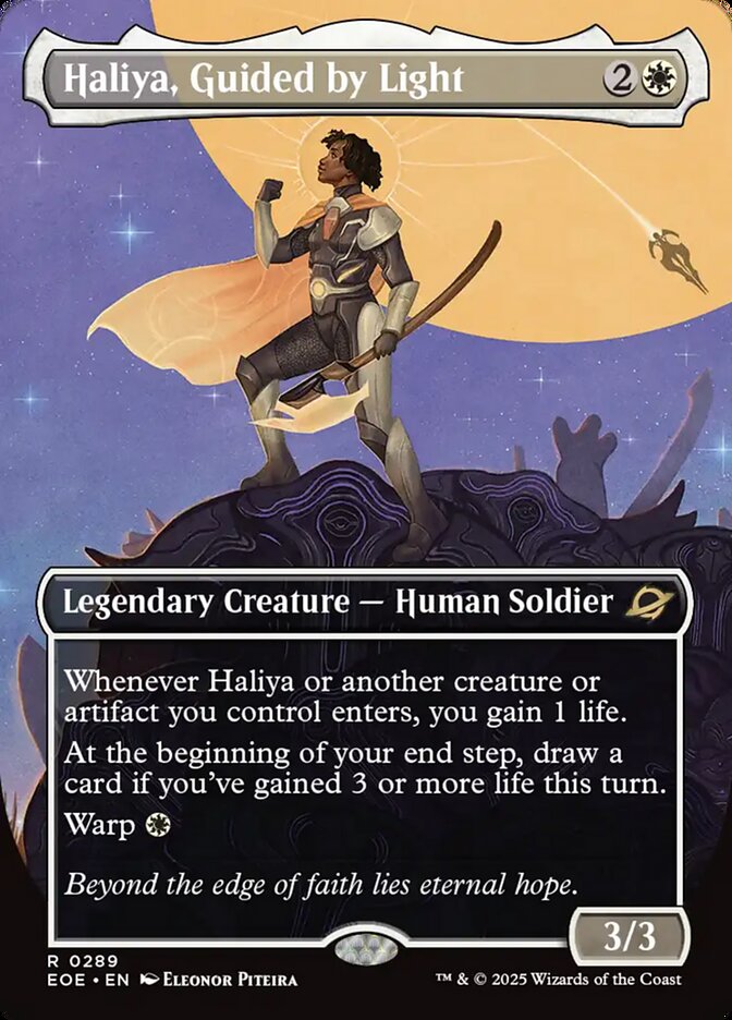 Haliya, Guided by Light — Edge of Eternities #289 (Foil)