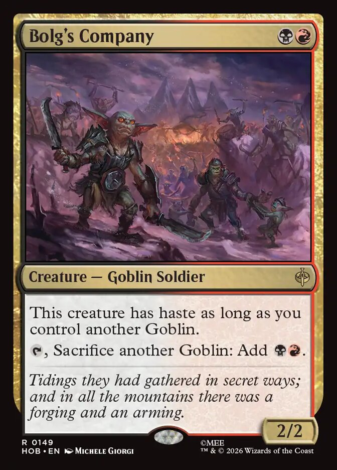 Bolg's Company — The Hobbit #149