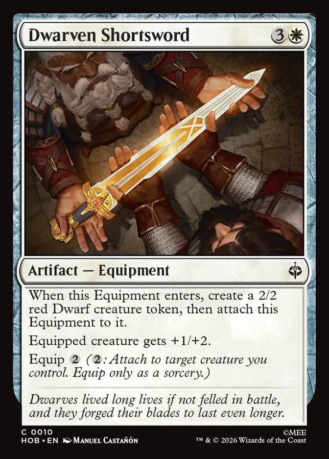 Dwarven Shortsword — The Hobbit #10 (Foil)